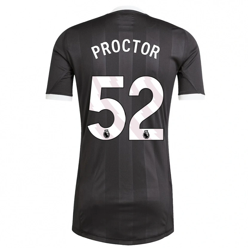 Danxen Criança Sam Proctor #52 Preto Branco Camisola Guarda-Redes 2025/26 Camisa