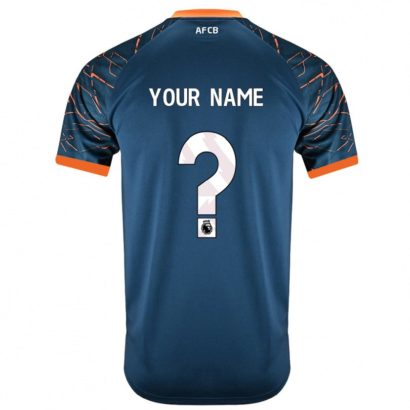 Danxen Criança AFC Bournemouth Azul Ardósia Escuro Camisola Guarda-Redes 2025/26 Camisa