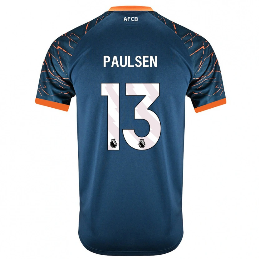 Danxen Criança Alex Paulsen #13 Azul Ardósia Escuro Camisola Guarda-Redes 2025/26 Camisa