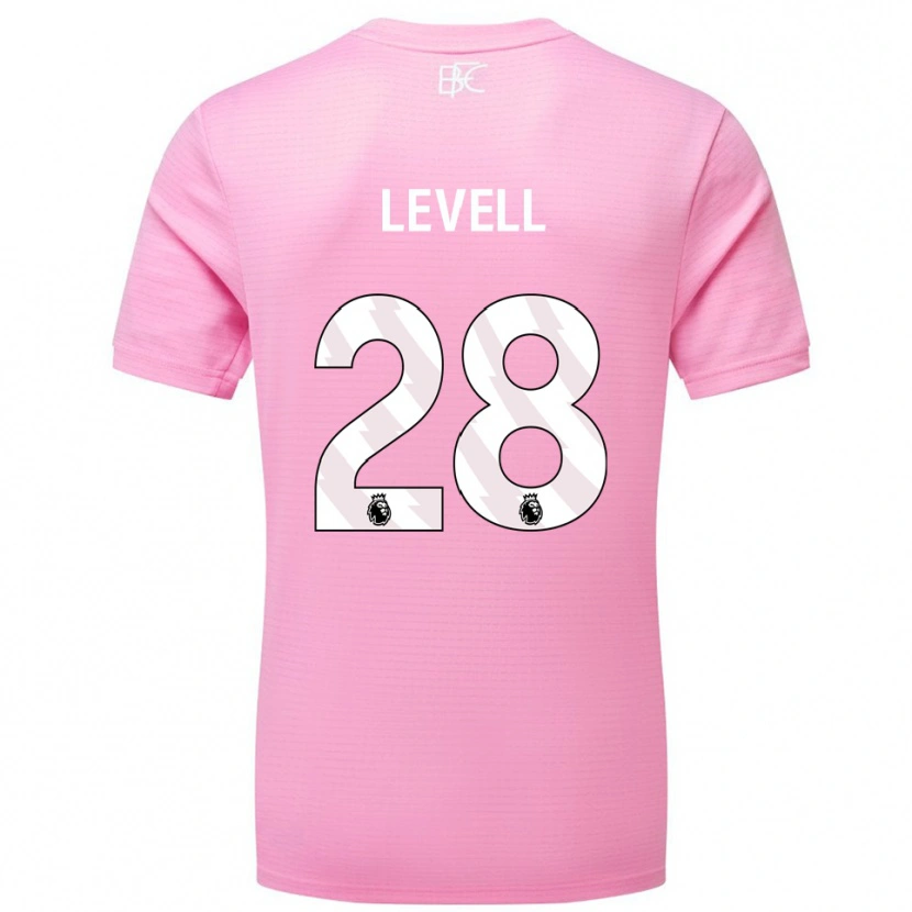 Danxen Criança Kirstie Levell #28 Rosa Branco Camisola Guarda-Redes 2025/26 Camisa