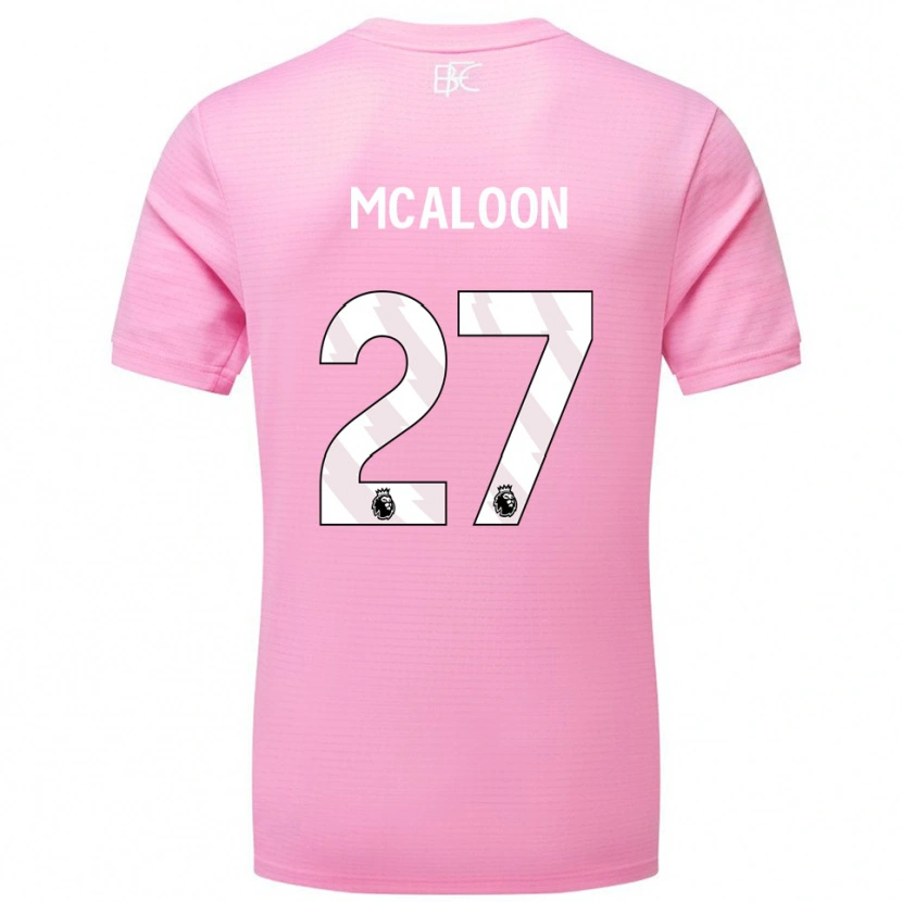 Danxen Criança Naoisha Mcaloon #27 Rosa Branco Camisola Guarda-Redes 2025/26 Camisa
