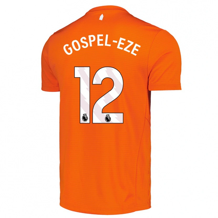 Danxen Criança Goodness Gospel-Eze #12 Laranja Preto Camisola Guarda-Redes 2025/26 Camisa