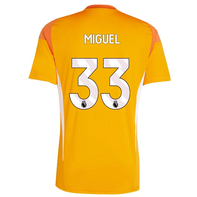 Danxen Criança Carlos Miguel #33 Laranja Branco Camisola Guarda-Redes 2025/26 Camisa