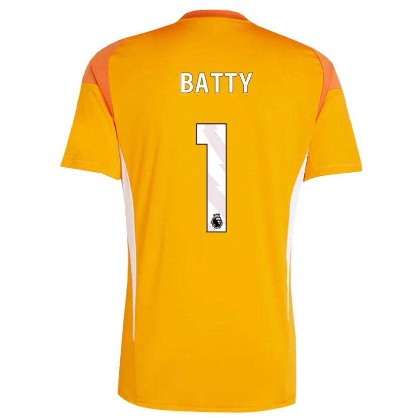 Danxen Criança Emily Batty #1 Laranja Branco Camisola Guarda-Redes 2025/26 Camisa
