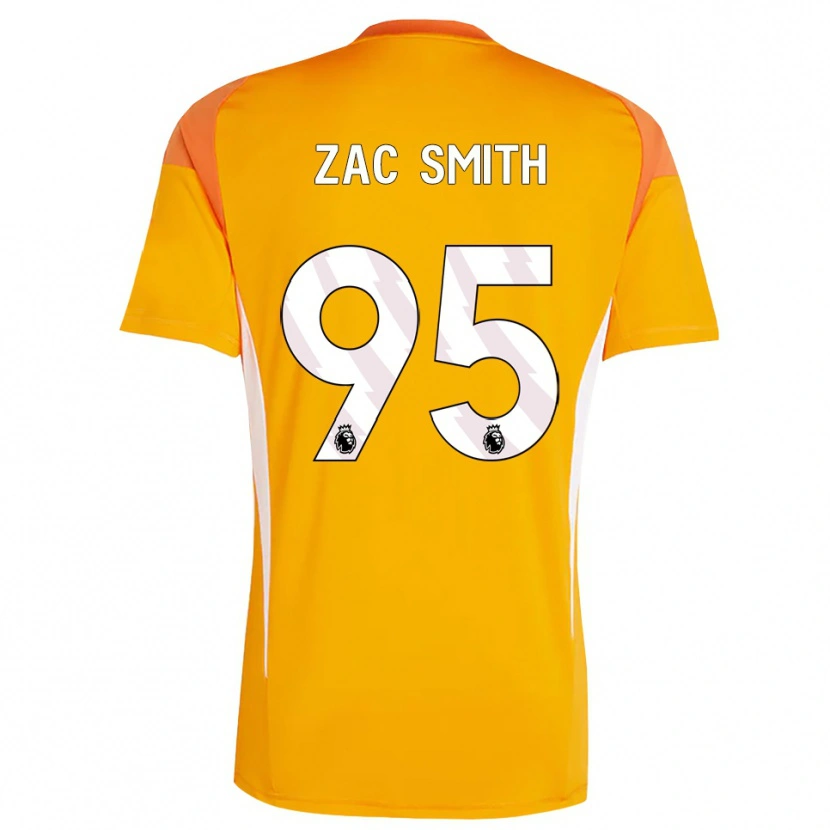 Danxen Criança Zac Smith #95 Laranja Branco Camisola Guarda-Redes 2025/26 Camisa