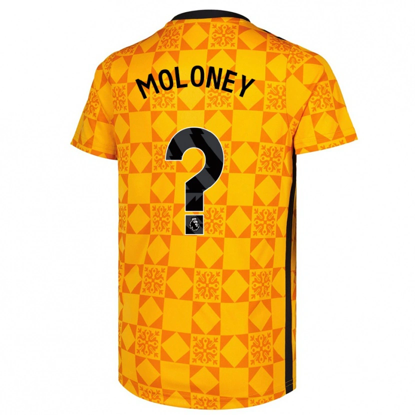 Danxen Criança Grace Moloney #0 Amarelo Preto Camisola Guarda-Redes 2025/26 Camisa