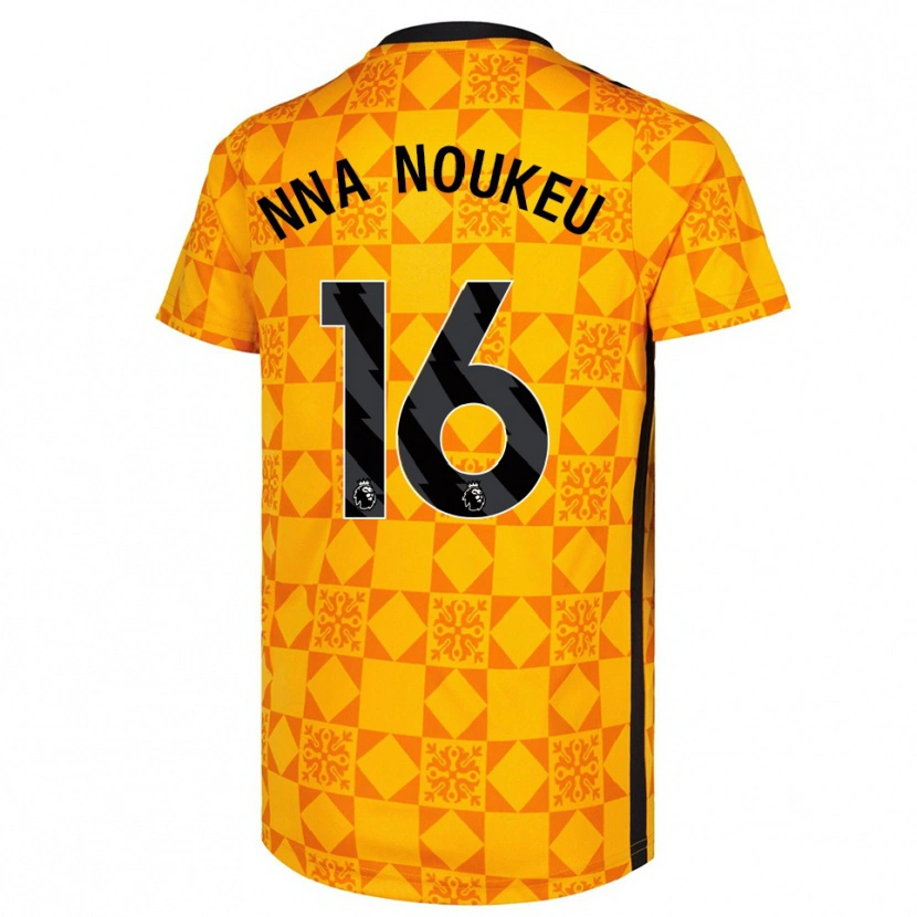 Danxen Criança Blondy Nna Noukeu #16 Amarelo Preto Camisola Guarda-Redes 2025/26 Camisa