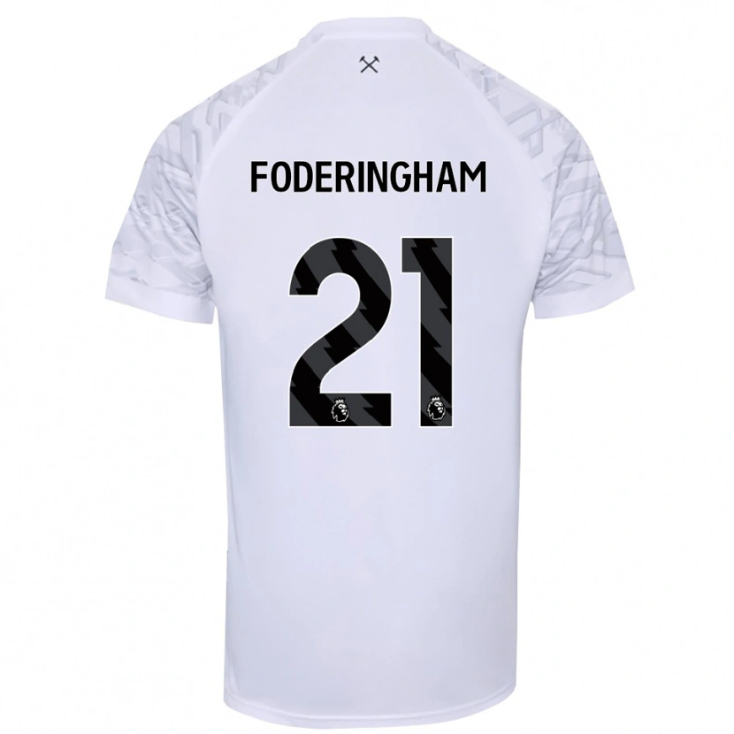 Danxen Criança Wes Foderingham #21 Preto Branco Camisola Guarda-Redes 2025/26 Camisa