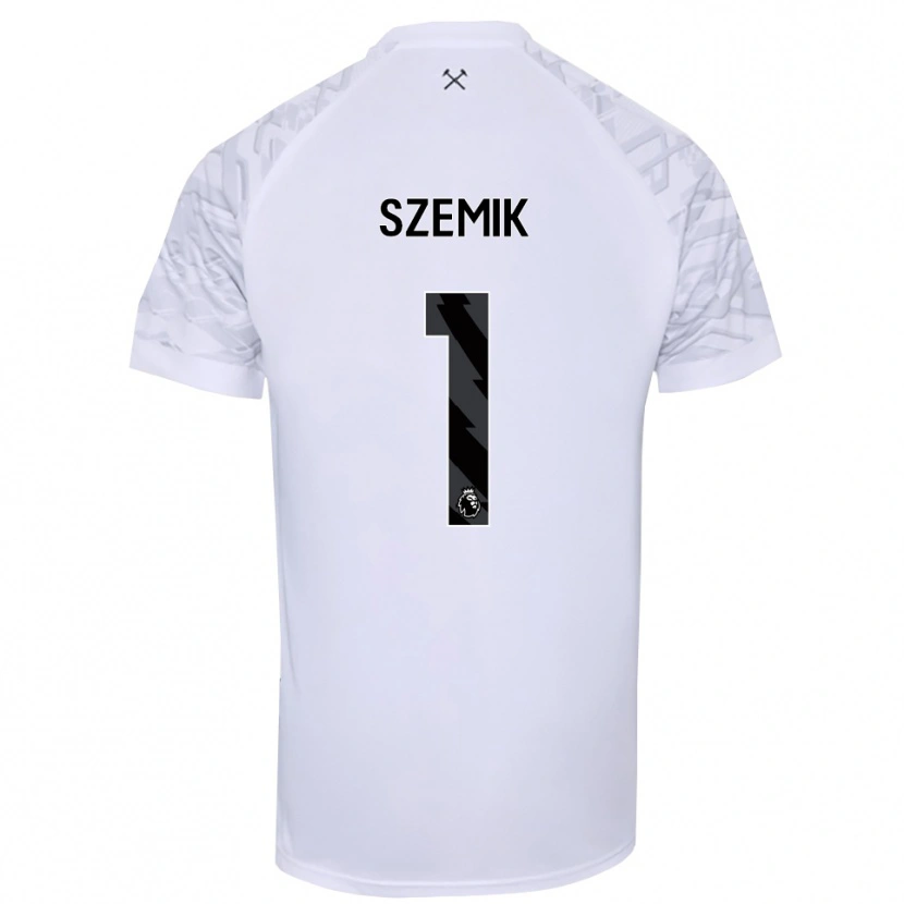 Danxen Criança Kinga Szemik #1 Preto Branco Camisola Guarda-Redes 2025/26 Camisa