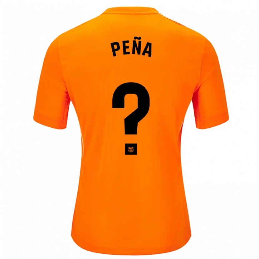 Danxen Criança Pablo Peña #0 Laranja Preto Camisola Guarda-Redes 2025/26 Camisa