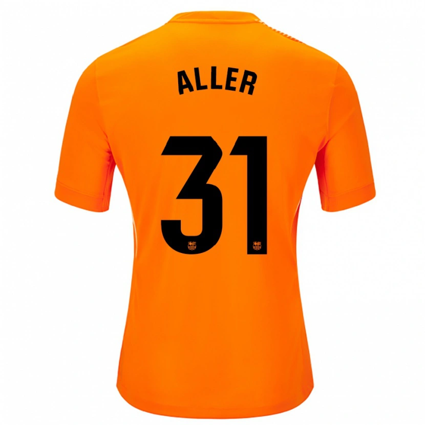 Danxen Criança Eder Aller #31 Laranja Preto Camisola Guarda-Redes 2025/26 Camisa