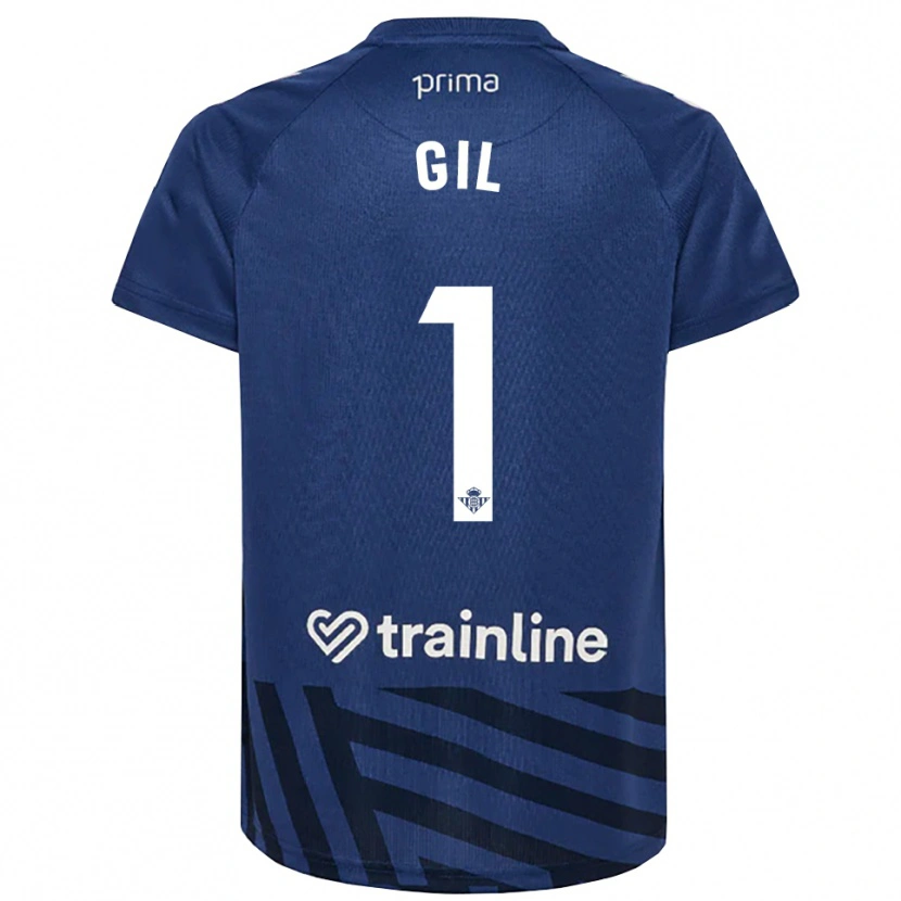 Danxen Criança Noelia Gil #1 Azul Real Branco Camisola Guarda-Redes 2025/26 Camisa