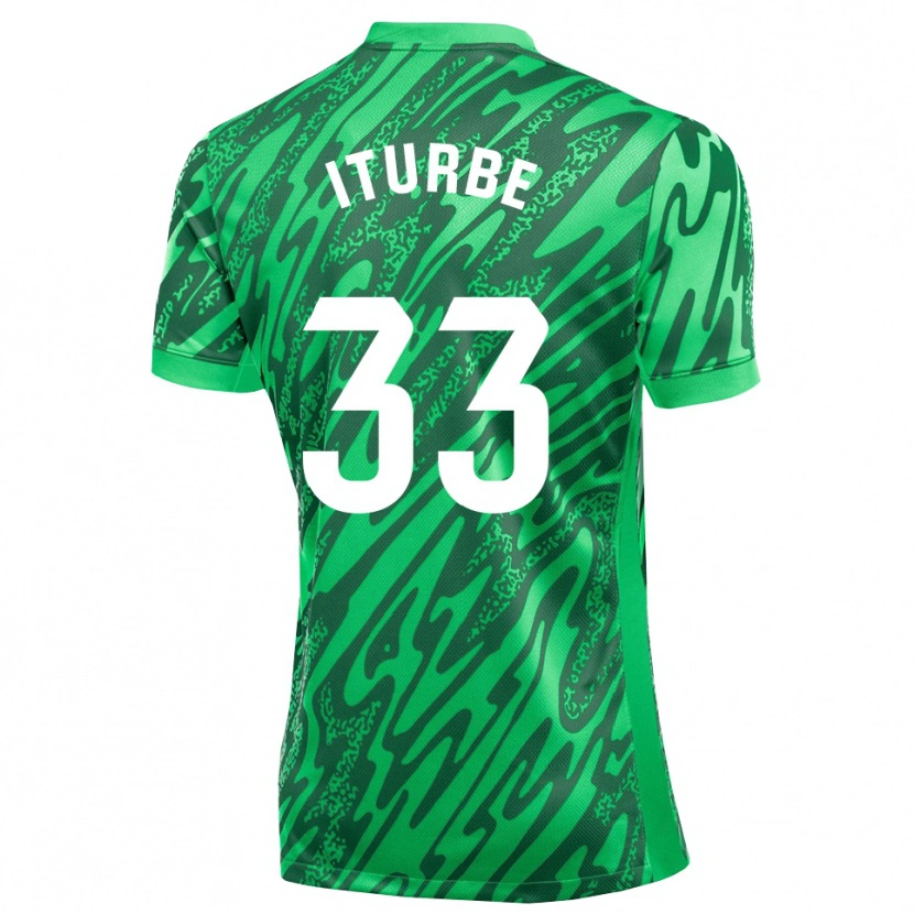 Danxen Criança Alejandro Iturbe #33 Verde Escuro Branco Camisola Guarda-Redes 2025/26 Camisa