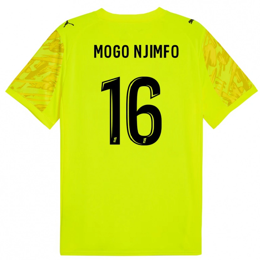 Danxen Criança Arthur Mogo Njimfo #16 Verde Fluorescente Preto Camisola Guarda-Redes 2025/26 Camisa