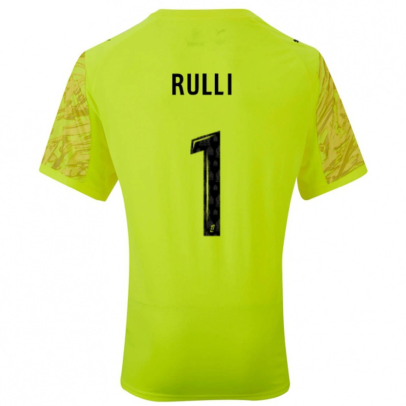 Danxen Criança Gerónimo Rulli #1 Verde Fluorescente Preto Camisola Guarda-Redes 2025/26 Camisa