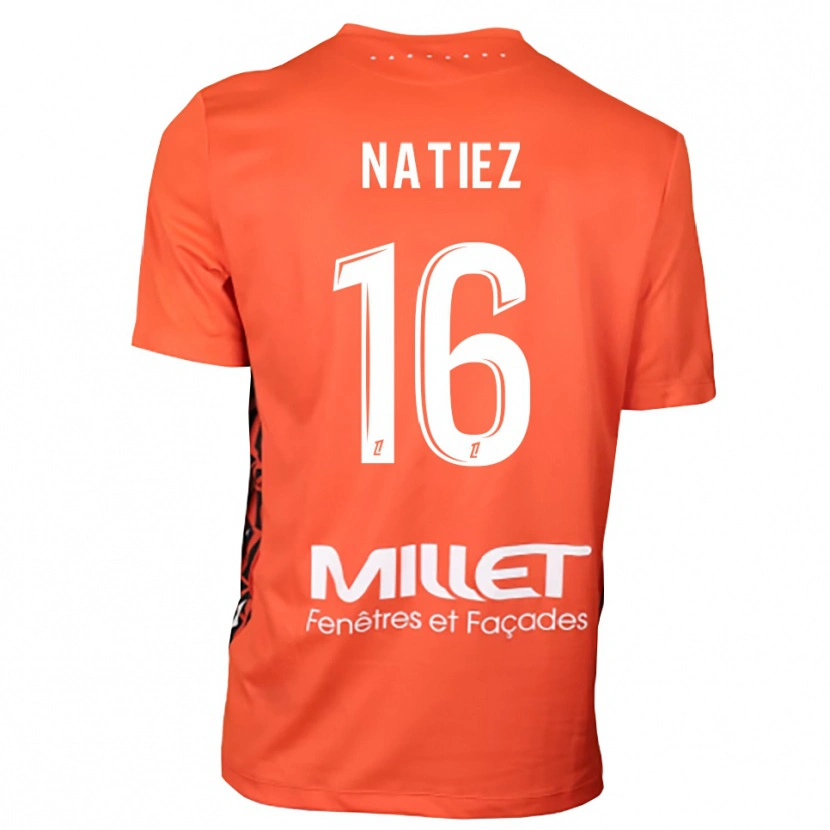 Danxen Criança Stanislas Natiez #16 Laranja Branco Camisola Guarda-Redes 2025/26 Camisa