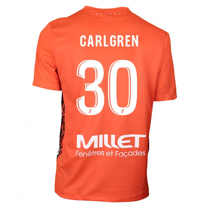 Danxen Criança Patrik Carlgren #30 Laranja Branco Camisola Guarda-Redes 2025/26 Camisa