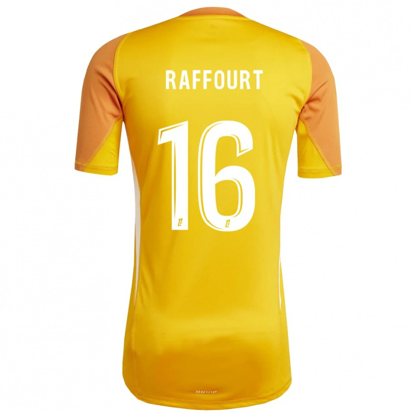 Danxen Criança Timéo Raffourt #16 Laranja Branco Camisola Guarda-Redes 2025/26 Camisa