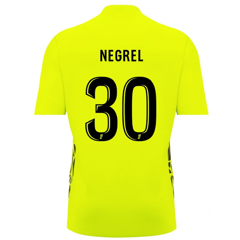 Danxen Criança Tom Negrel #30 Verde Fluorescente Camisola Guarda-Redes 2025/26 Camisa
