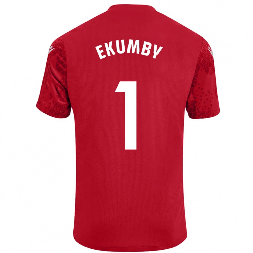Danxen Criança Ekumby #1 Vermelho Branco Camisola Guarda-Redes 2025/26 Camisa