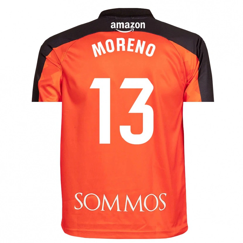 Danxen Criança Eloy Moreno #13 Laranja Preto Camisola Guarda-Redes 2025/26 Camisa