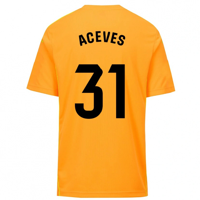 Danxen Criança Álvaro Aceves #31 Laranja Preto Camisola Guarda-Redes 2025/26 Camisa