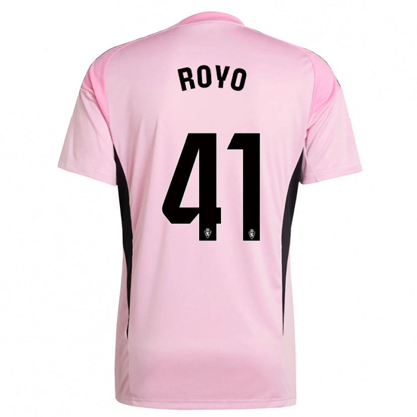 Danxen Criança Eduardo Royo #41 Rosa Claro Preto Camisola Guarda-Redes 2025/26 Camisa