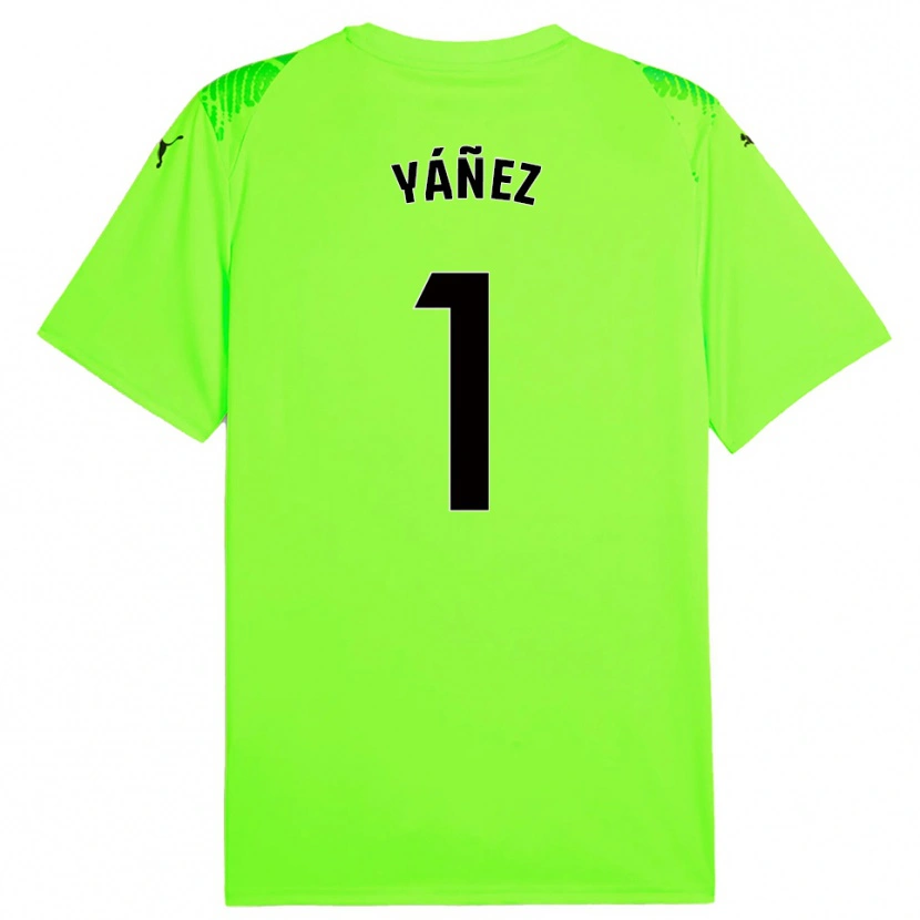 Danxen Criança Rubén Yáñez #1 Verde Grama Camisola Guarda-Redes 2025/26 Camisa