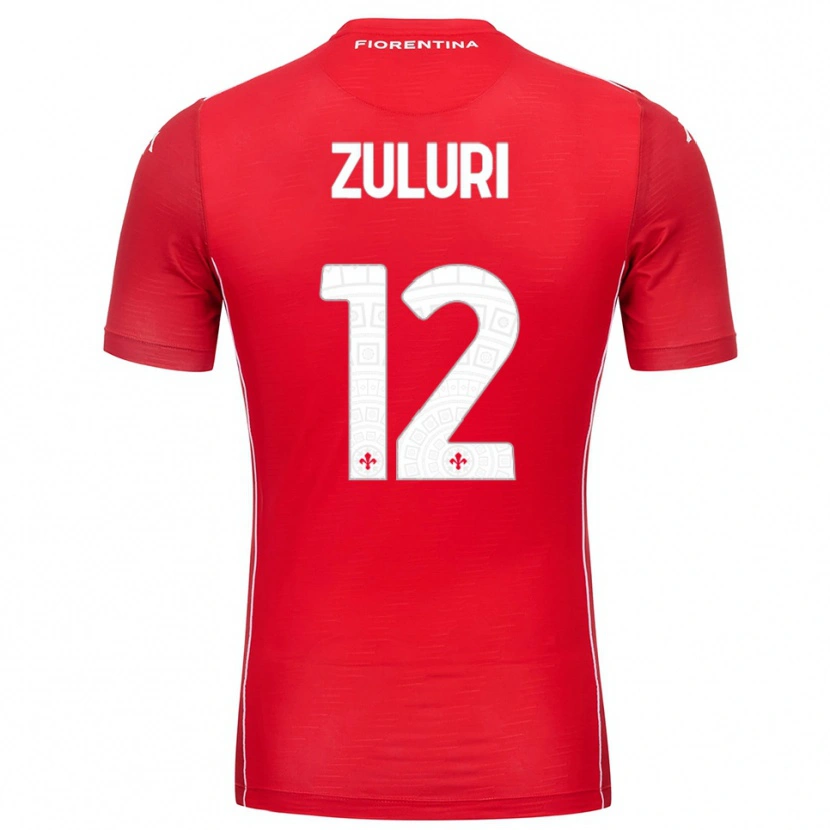Danxen Criança Athena Zuluri #12 Branco Vermelho Camisola Guarda-Redes 2025/26 Camisa