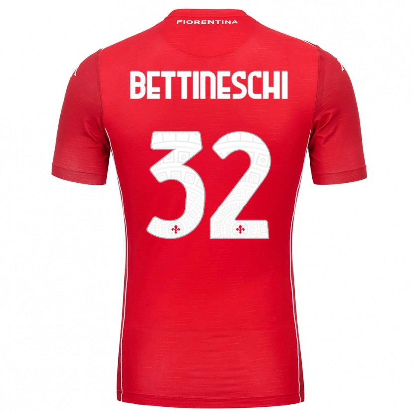 Danxen Criança Giorgia Bettineschi #32 Branco Vermelho Camisola Guarda-Redes 2025/26 Camisa