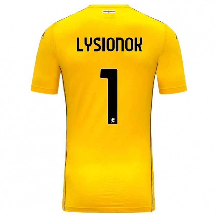 Danxen Criança Ernestas Lysionok #1 Amarelo Escuro Preto Camisola Guarda-Redes 2025/26 Camisa