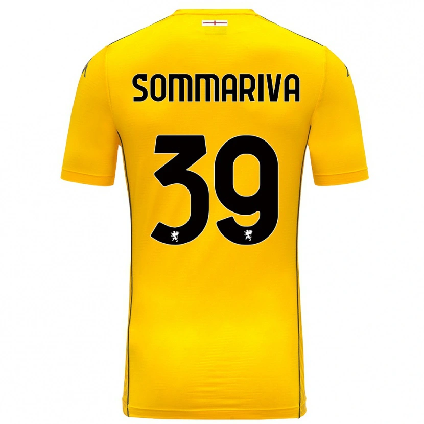 Danxen Criança Daniele Sommariva #39 Amarelo Escuro Preto Camisola Guarda-Redes 2025/26 Camisa