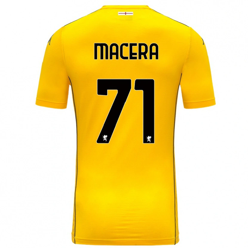 Danxen Criança Matilde Macera #71 Amarelo Escuro Preto Camisola Guarda-Redes 2025/26 Camisa
