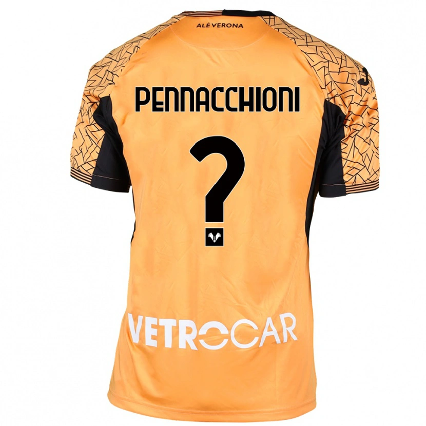 Danxen Criança Jacopo Pennacchioni #0 Preto Laranja Branco Camisola Guarda-Redes 2025/26 Camisa