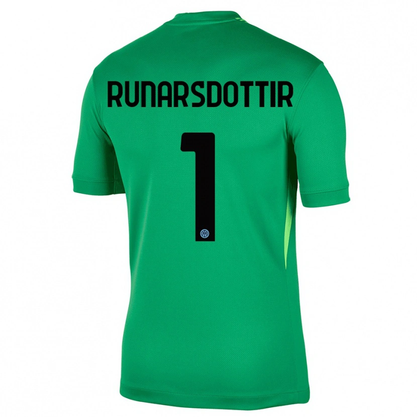 Danxen Criança Cecilía Rán Rúnarsdóttir #1 Verde Claro Preto Camisola Guarda-Redes 2025/26 Camisa