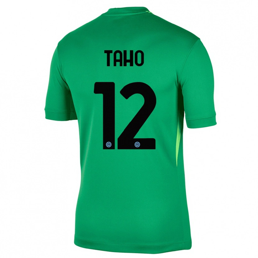 Danxen Criança Alain Taho #12 Verde Claro Preto Camisola Guarda-Redes 2025/26 Camisa