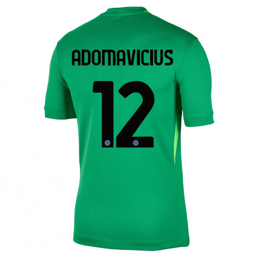 Danxen Criança Henrikas Adomavicius #12 Verde Claro Preto Camisola Guarda-Redes 2025/26 Camisa