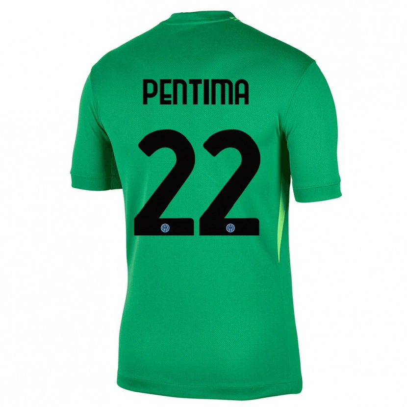 Danxen Criança Alessandro Pentima #22 Verde Claro Preto Camisola Guarda-Redes 2025/26 Camisa