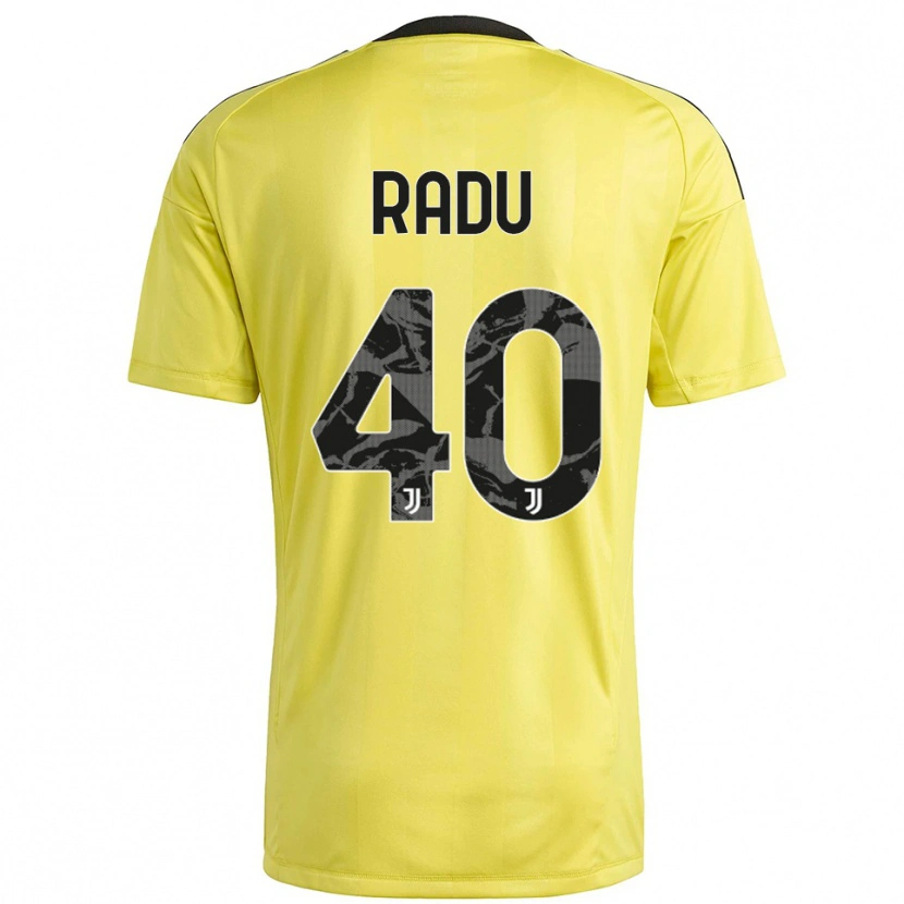 Danxen Criança Riccardo Radu #40 Branco Amarelo Camisola Guarda-Redes 2025/26 Camisa