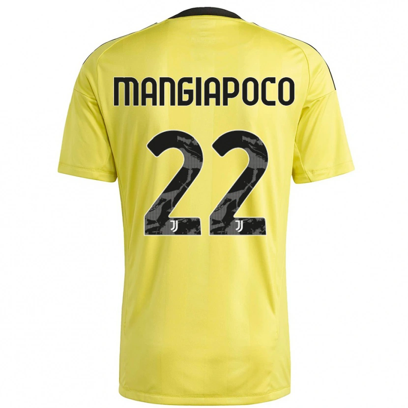 Danxen Criança Stefano Mangiapoco #22 Branco Amarelo Camisola Guarda-Redes 2025/26 Camisa