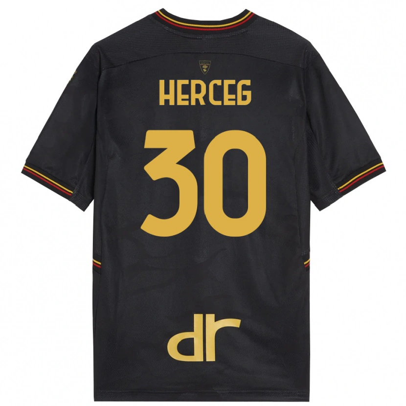 Danxen Criança Lovro Herceg #30 Preto Marrom Camisola Guarda-Redes 2025/26 Camisa