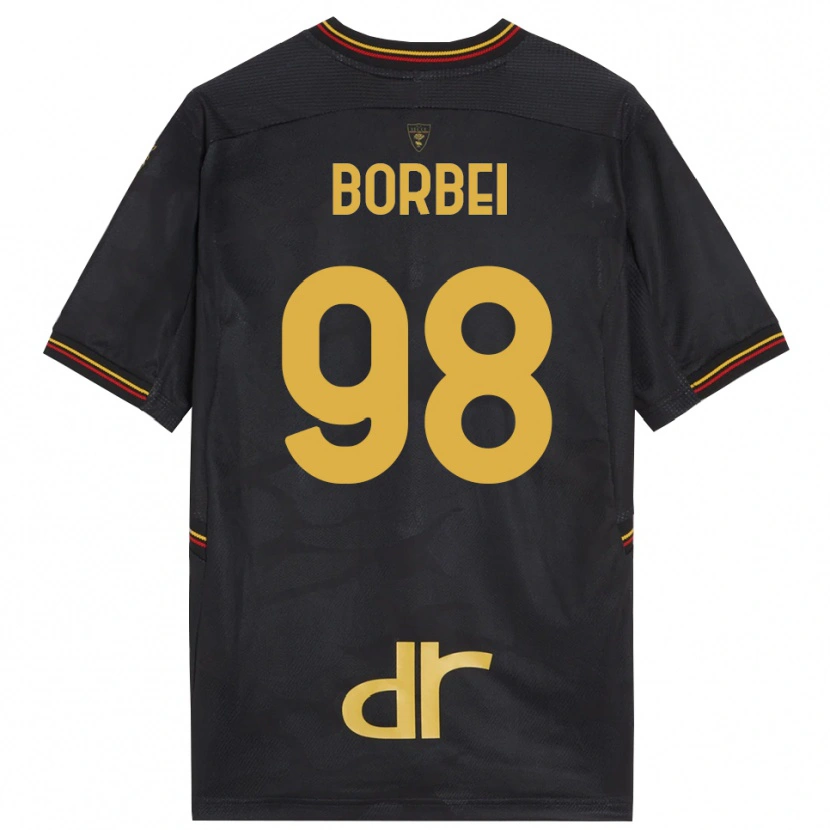 Danxen Criança Alexandru Borbei #98 Preto Marrom Camisola Guarda-Redes 2025/26 Camisa