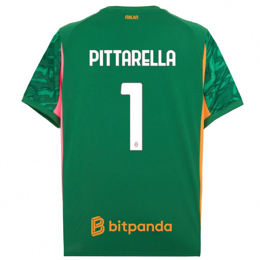 Danxen Criança Matteo Pittarella #1 Rosa Laranja Verde Camisola Guarda-Redes 2025/26 Camisa