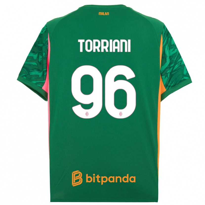 Danxen Criança Lorenzo Torriani #96 Rosa Laranja Verde Camisola Guarda-Redes 2025/26 Camisa