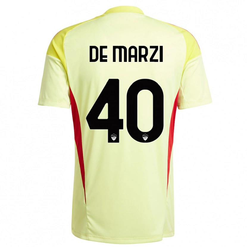 Danxen Criança Giorgio De Marzi #40 Laranja Amarelo Claro Camisola Guarda-Redes 2025/26 Camisa