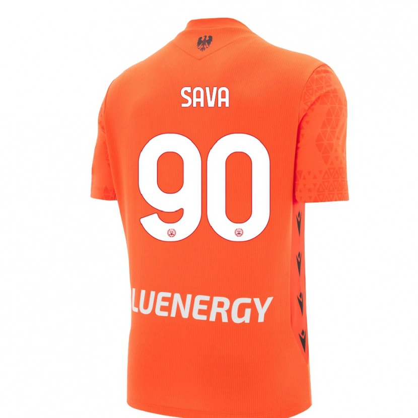Danxen Criança Răzvan Sava #90 Preto Vermelho Laranja Camisola Guarda-Redes 2025/26 Camisa