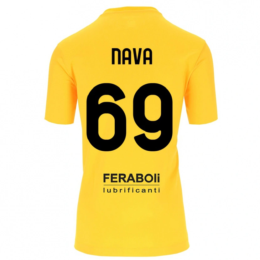 Danxen Criança Lapo Nava #69 Preto Amarelo Camisola Guarda-Redes 2025/26 Camisa