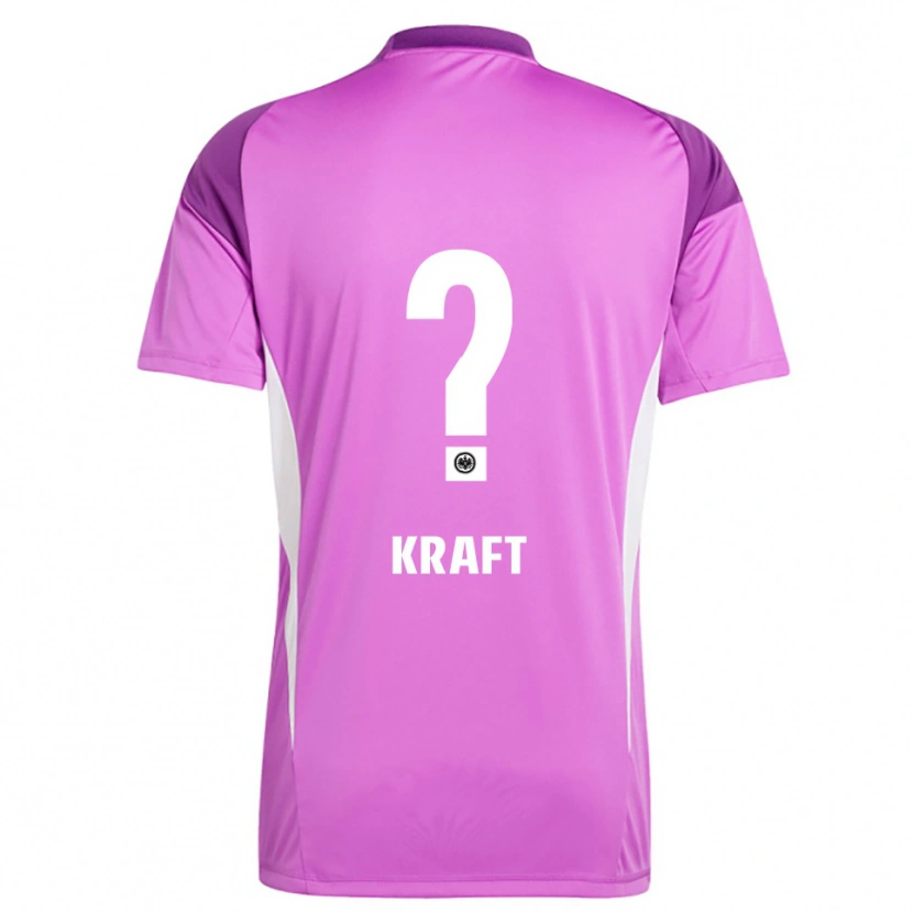 Danxen Criança Nico Kraft #0 Branco Lilás Camisola Guarda-Redes 2025/26 Camisa