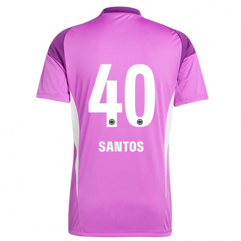 Danxen Criança Kauã Santos #40 Branco Lilás Camisola Guarda-Redes 2025/26 Camisa