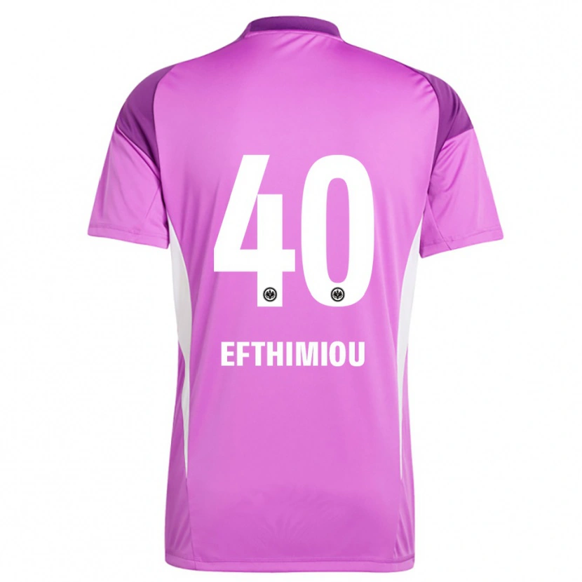 Danxen Criança Sissis Efthimiou #40 Branco Lilás Camisola Guarda-Redes 2025/26 Camisa